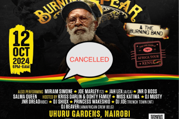 Burning Spear Concert in Kenya Cancelled